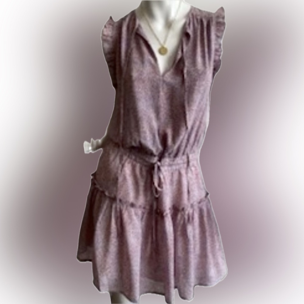 Pinch Pink Ruffled Wrap Sundress Dress